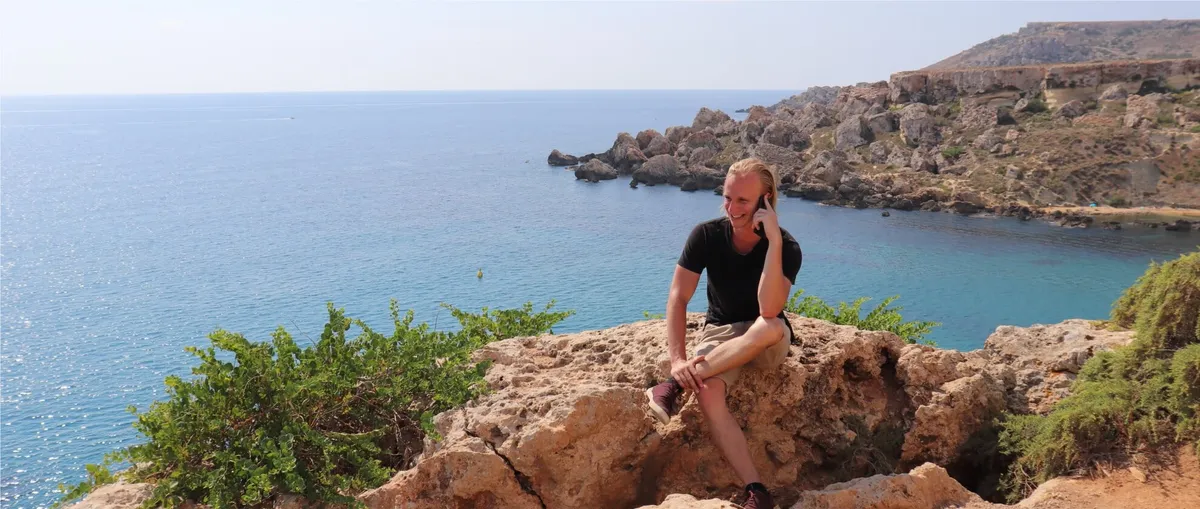 Digital nomad Mick van Zadelhoff op Malta