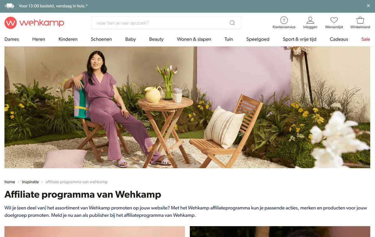 Affiliate programma Wehkamp Affiliate programma Wehkamp