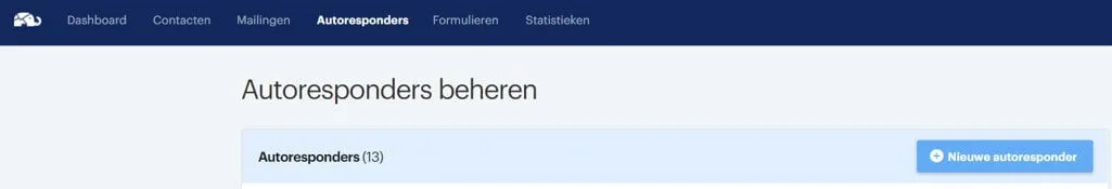 Autoresponder aanmaken
