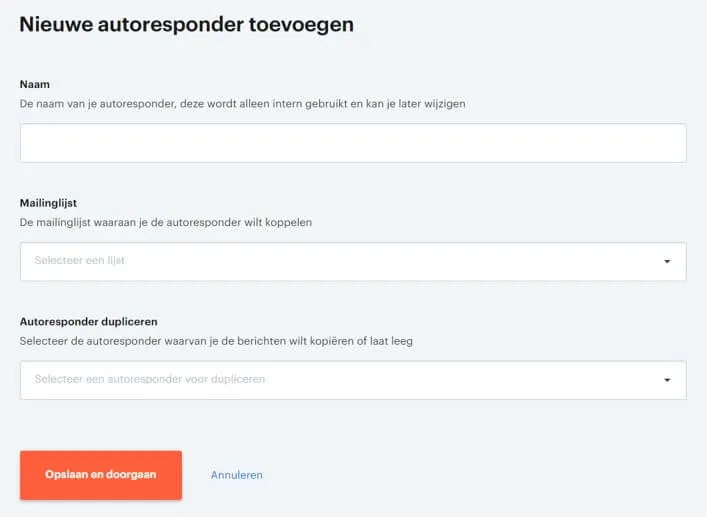 Autoresponder e-mail marketing