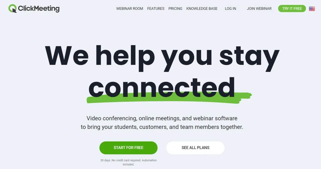 clickmeeting-homepage Clickmeeting webinar software