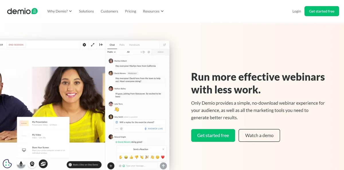 Demio Webinar Software