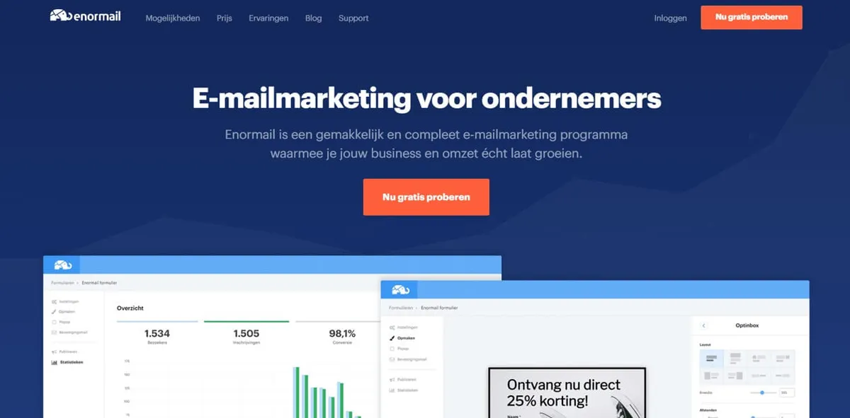 Enormail gratis uitproberen