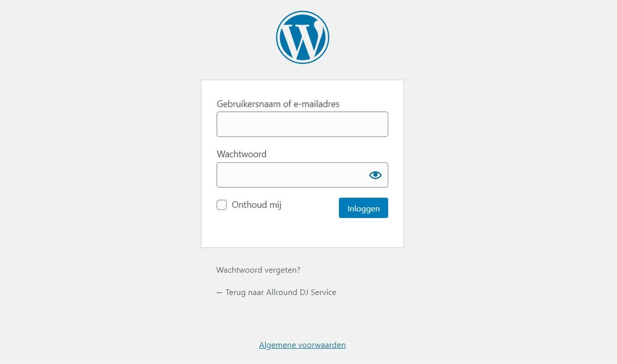 Inloggen op je WordPress-blog Inloggen WordPress blog
