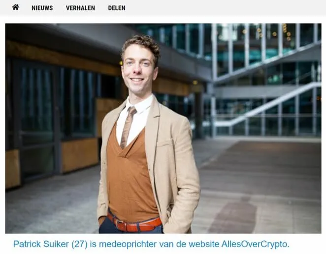 Patrick in VU Magazine, een interview uit de begintijd van AllesOverCrypto Patrick Suiker in VU Magazine