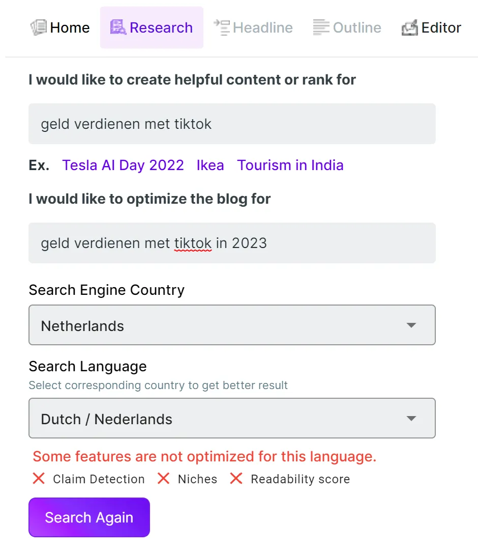 Onderzoek doen met LongShot voor een blog Onderzoek doen met LongShot voor een blog