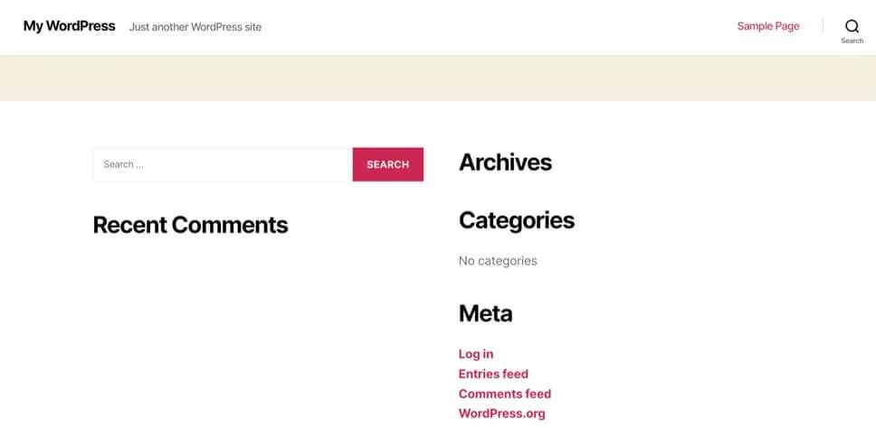 Standaard WordPress-blog Standaard WordPress blog