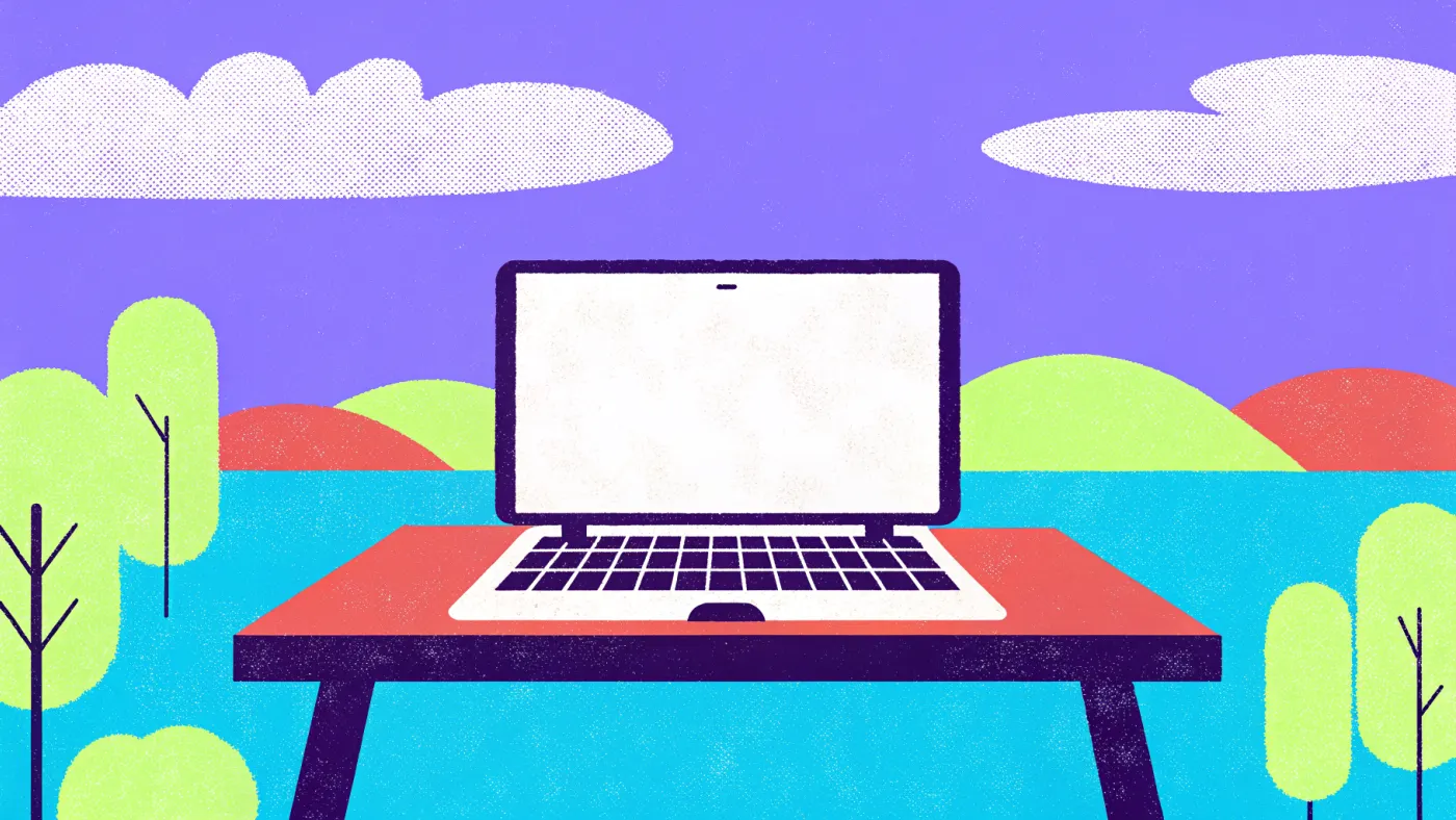AdSense: Google kiest de advertentie, jij levert de ruimte Een laptop waarop een klein reclamebord staat, met munten die eruit rollen