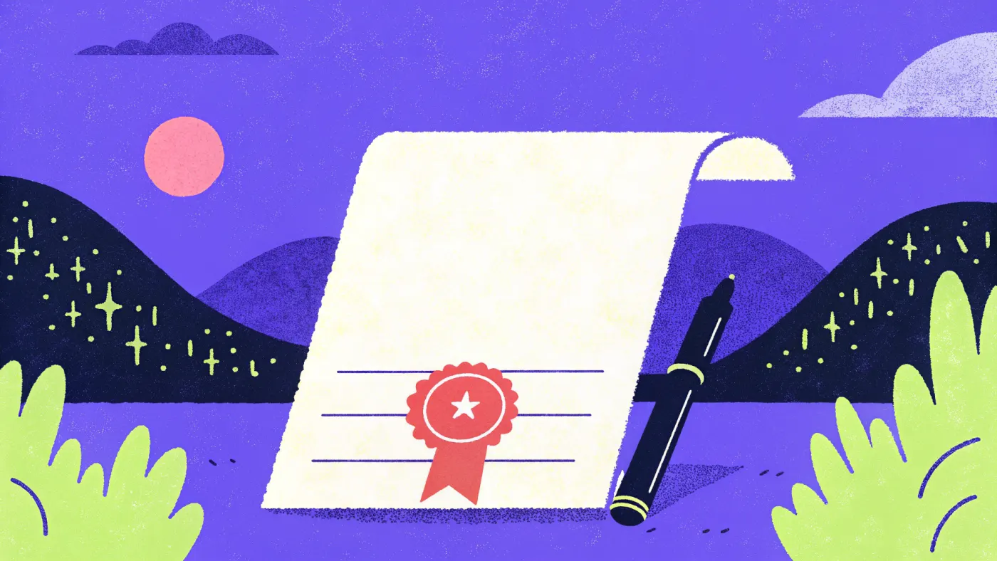 Sinds MiCA is de vergunning het eerste waar je naar kijkt Een document met een grote rode lakstempel en een kring van sterren eromheen