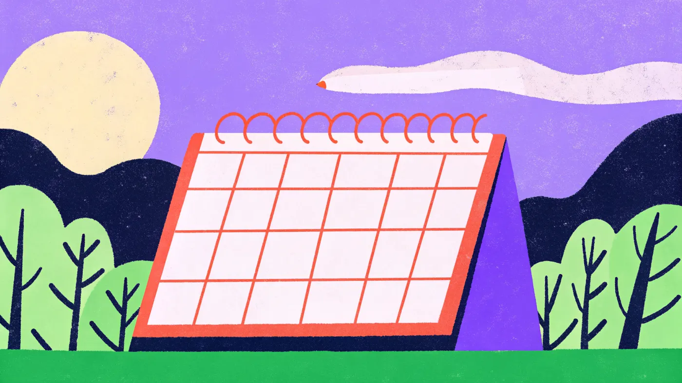 De helft van huiswerkbegeleiding is planning; de andere helft is uitleg Een weekplanner met gekleurde memoblaadjes en een potlood