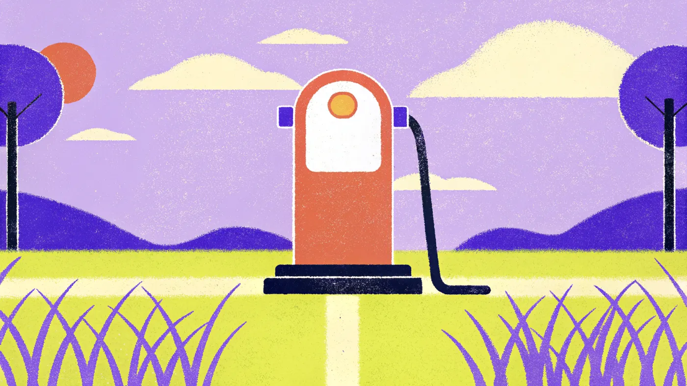 Gas: in 2021 het grootste pijnpunt, in 2026 een paar cent Een klein tankstation dat een enkele munt bijvult
