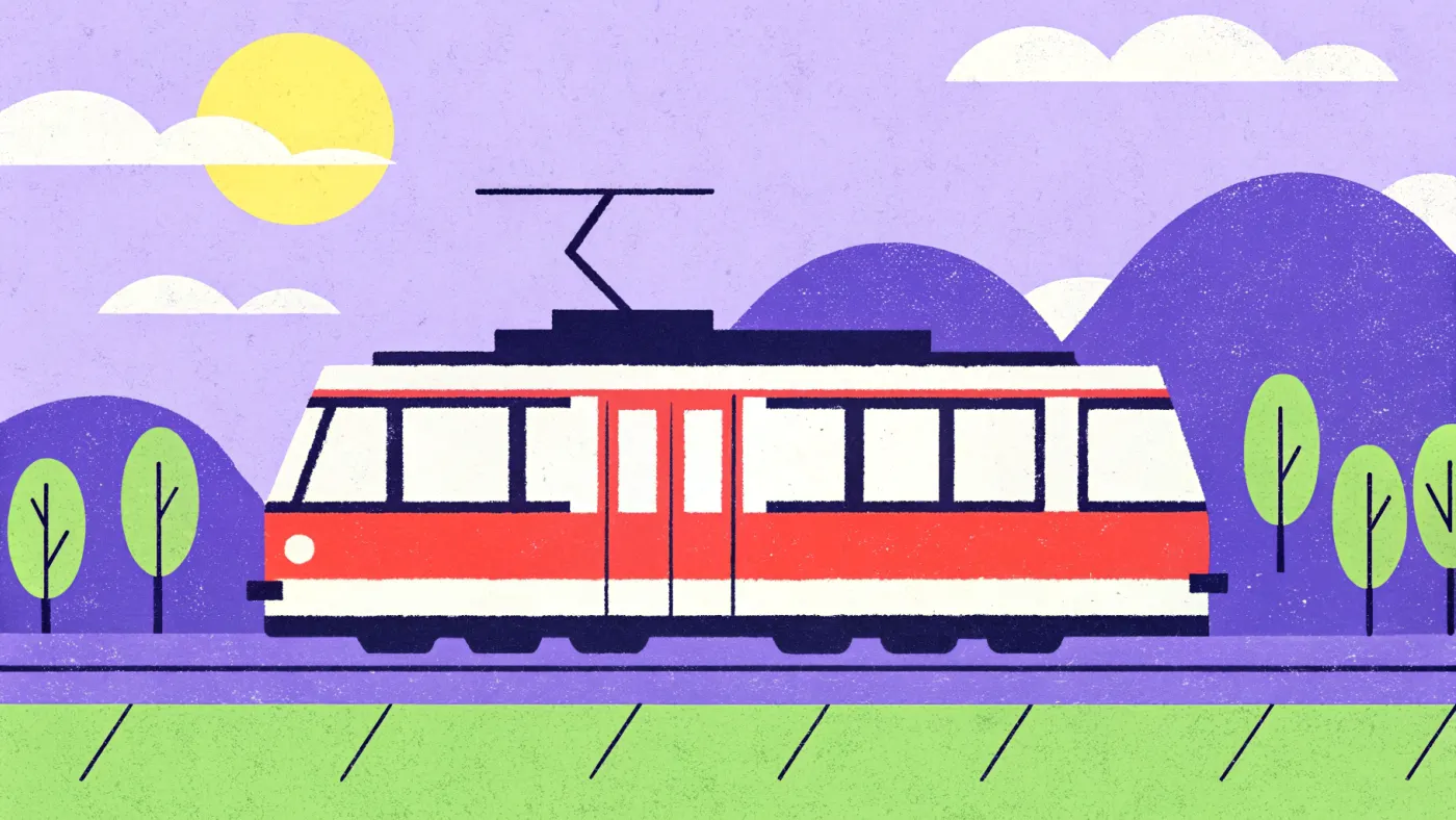 Het OV in Wenen is nog steeds goed geregeld, maar niet meer zo goedkoop als in 2018 Een rood-witte tram bij een halte met een kaartje ervoor